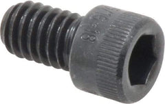 Made in USA - 5/16-18 UNC Hex Socket Drive, Socket Cap Screw - Alloy Steel, Black Oxide Finish, Fully Threaded, 1/2" Length Under Head - Apex Tool & Supply