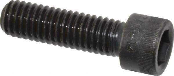 Holo-Krome - 7/16-14 UNC Hex Socket Drive, Socket Cap Screw - Alloy Steel, Black Oxide Finish, Fully Threaded, 1-1/2" Length Under Head - Apex Tool & Supply