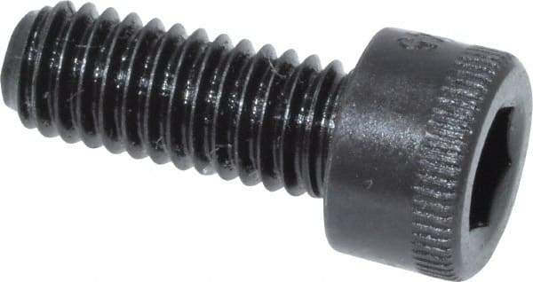 Made in USA - #10-32 UNF Hex Socket Drive, Socket Cap Screw - Alloy Steel, Black Oxide Finish, Fully Threaded, 1/2" Length Under Head - Apex Tool & Supply