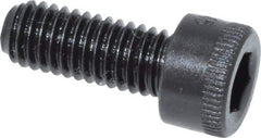 Made in USA - #10-32 UNF Hex Socket Drive, Socket Cap Screw - Alloy Steel, Black Oxide Finish, Fully Threaded, 1/2" Length Under Head - Apex Tool & Supply