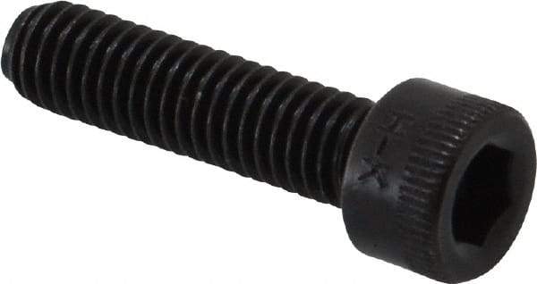 Made in USA - #10-32 UNF Hex Socket Drive, Socket Cap Screw - Alloy Steel, Black Oxide Finish, Fully Threaded, 3/4" Length Under Head - Apex Tool & Supply