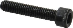 Made in USA - #10-32 UNF Hex Socket Drive, Socket Cap Screw - Alloy Steel, Black Oxide Finish, Fully Threaded, 1" Length Under Head - Apex Tool & Supply