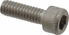 Holo-Krome - #8-32 UNC Hex Socket Drive, Socket Cap Screw - Grade 18-8 Stainless Steel, Passivated Finish, Fully Threaded, 1/2" Length Under Head - Apex Tool & Supply