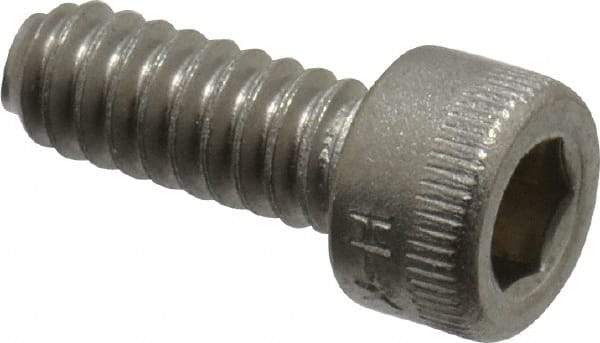 Holo-Krome - #10-24 UNC Hex Socket Drive, Socket Cap Screw - Grade 18-8 Stainless Steel, Passivated Finish, Fully Threaded, 1/2" Length Under Head - Apex Tool & Supply