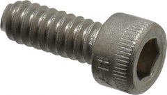 Holo-Krome - #10-24 UNC Hex Socket Drive, Socket Cap Screw - Grade 18-8 Stainless Steel, Passivated Finish, Fully Threaded, 1/2" Length Under Head - Apex Tool & Supply