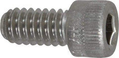 Holo-Krome - 1/4-20 UNC Hex Socket Drive, Socket Cap Screw - Grade 18-8 Stainless Steel, Passivated Finish, Fully Threaded, 1/2" Length Under Head - Apex Tool & Supply