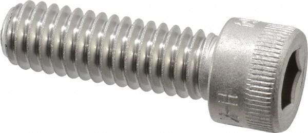 Holo-Krome - 5/16-18 UNC Hex Socket Drive, Socket Cap Screw - Grade 18-8 Stainless Steel, Passivated Finish, Fully Threaded, 1" Length Under Head - Apex Tool & Supply