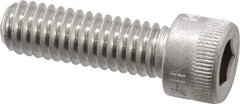 Holo-Krome - 5/16-18 UNC Hex Socket Drive, Socket Cap Screw - Grade 18-8 Stainless Steel, Passivated Finish, Fully Threaded, 1" Length Under Head - Apex Tool & Supply