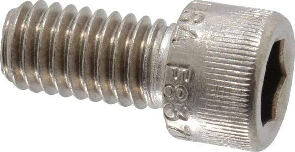 Holo-Krome - 3/8-16 UNC Hex Socket Drive, Socket Cap Screw - Grade 18-8 Stainless Steel, Passivated Finish, Fully Threaded, 3/4" Length Under Head - Apex Tool & Supply