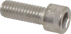 Holo-Krome - 3/8-16 UNC Hex Socket Drive, Socket Cap Screw - Grade 18-8 Stainless Steel, Passivated Finish, Fully Threaded, 1" Length Under Head - Apex Tool & Supply