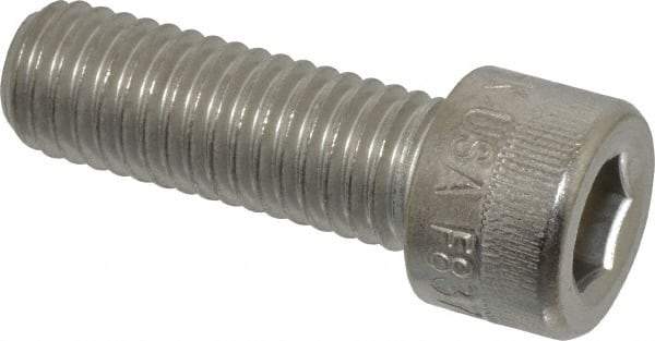 Holo-Krome - 1/2-13 UNC Hex Socket Drive, Socket Cap Screw - Grade 18-8 Stainless Steel, Passivated Finish, Fully Threaded, 1-1/2" Length Under Head - Apex Tool & Supply