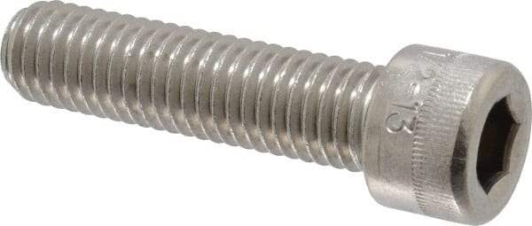 Holo-Krome - 1/2-13 UNC Hex Socket Drive, Socket Cap Screw - Grade 18-8 Stainless Steel, Passivated Finish, Fully Threaded, 2" Length Under Head - Apex Tool & Supply