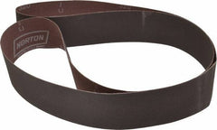 Norton - 2" Wide x 60" OAL, 320 Grit, Aluminum Oxide Abrasive Belt - Aluminum Oxide, Extra Fine, Coated, X Weighted Cloth Backing, Series R228 - Apex Tool & Supply