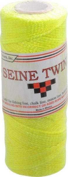 Value Collection - Nylon Braided Twine - 155 Lbs. Breaking Strength, Yellow - Apex Tool & Supply