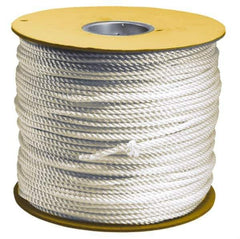 Value Collection - 500' Max Length Polypropylene Hollow Braid Flexible Rope - 1/4" Diam, 124 Lb Capacity - Apex Tool & Supply