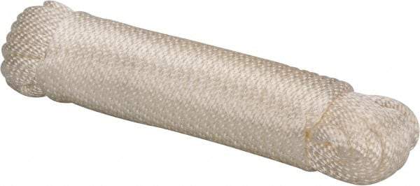 Value Collection - 50' Max Length Nylon Braided Cord - 1/4" Diam, 1,250 Lb Capacity - Apex Tool & Supply