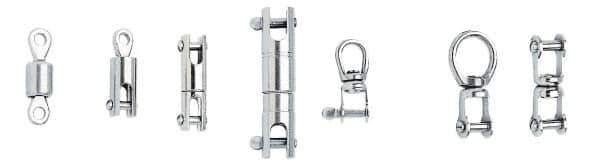 Ronstan - 2,310 Lbs. Load Limit Ball Bearing Swivel - 5/16 Inch Diameter Slot Pin - Apex Tool & Supply