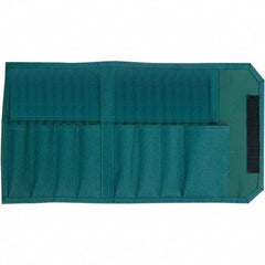 Wiha - General Purpose Holster with 8 Pockets - Canvas, Green, 12" Wide x 7-3/4" High x 7-3/4" Deep - Apex Tool & Supply