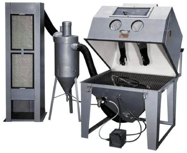 Trinco - 53" Wide x 71" High x 77" Deep Blaster with Collector - Working Dimensions 48" Wide x 31" High x 48" Deep - Apex Tool & Supply