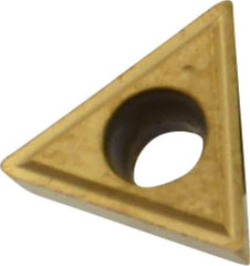 Kennametal - TPGM21.51 Grade KC730 Carbide Turning Insert - TiN Finish, 60° Triangle, 1/4" Inscr Circle, 3/32" Thick, 1/64" Corner Radius - Apex Tool & Supply