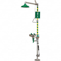 Haws - Plumbed Eye, Face & Body Wash Combination Stations Type: Drench Shower/Eye/Face Wash Station Bowl Material: Stainless Steel - Apex Tool & Supply