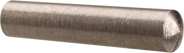 Value Collection - Size 4/0, 0.0986" Small End Diam, 0.109" Large End Diam, Passivated Stainless Steel Taper Pin - Grade 303, 18-8, 1/2" OAL, 1/2 Pin Length - Apex Tool & Supply