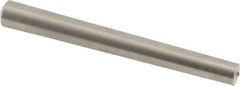 Value Collection - Size 2/0, 0.115" Small End Diam, 0.141" Large End Diam, Passivated Stainless Steel Taper Pin - Grade 303, 18-8, 1-1/4" OAL, 1-1/4 Pin Length - Apex Tool & Supply