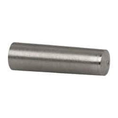 Value Collection - Size 3, 0.2034" Small End Diam, 0.219" Large End Diam, Passivated Stainless Steel Taper Pin - Grade 303, 18-8, 3/4" OAL, 3/4 Pin Length - Apex Tool & Supply