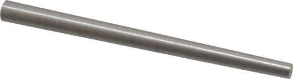 Value Collection - Size 3, 0.1566" Small End Diam, 0.219" Large End Diam, Passivated Stainless Steel Taper Pin - Grade 303, 18-8, 3" OAL, 3 Pin Length - Apex Tool & Supply