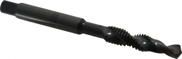 DORMER - 5/16-18 UNC, 94mm OAL, 0.2598" Drill Diam x 16mm Drill Length, Combination Drill & Tap - 2 Flutes, 21mm Thread Length, High Speed Steel, Oxide Finish, 2B - Apex Tool & Supply