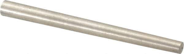 Value Collection - Size 6, 0.2578" Small End Diam, 0.341" Large End Diam, Passivated Stainless Steel Taper Pin - Grade 303, 18-8, 4" OAL, 4 Pin Length - Apex Tool & Supply