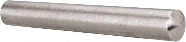 Value Collection - Size 9, 0.5078" Small End Diam, 0.591" Large End Diam, Passivated Stainless Steel Taper Pin - Grade 303, 18-8, 4" OAL, 4 Pin Length - Apex Tool & Supply