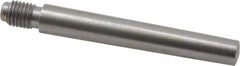Value Collection - Size 6, 0.339" Large End Diam, Uncoated Steel 5/16-24 Threaded Taper Pin - Grade C-12L14, 2-1/4 Pin Length - Apex Tool & Supply