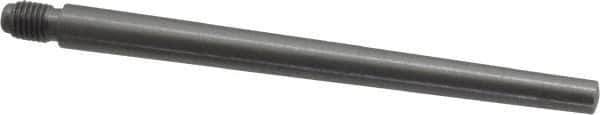 Value Collection - Size 6, 0.339" Large End Diam, Uncoated Steel 5/16-24 Threaded Taper Pin - Grade C-12L14, 4 Pin Length - Apex Tool & Supply