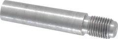 Value Collection - Size 7, 0.407" Large End Diam, Uncoated Steel 3/8-24 Threaded Taper Pin - Grade C-12L14, 1-1/2 Pin Length - Apex Tool & Supply