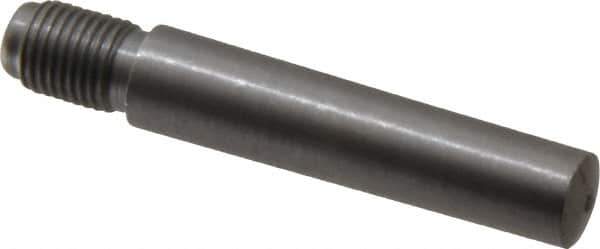 Value Collection - Size 7, 0.407" Large End Diam, Uncoated Steel 3/8-24 Threaded Taper Pin - Grade C-12L14, 1-3/4 Pin Length - Apex Tool & Supply