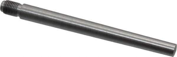 Value Collection - Size 7, 0.407" Large End Diam, Uncoated Steel 3/8-24 Threaded Taper Pin - Grade C-12L14, 4 Pin Length - Apex Tool & Supply