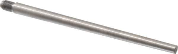 Value Collection - Size 7, 0.407" Large End Diam, Uncoated Steel 3/8-24 Threaded Taper Pin - Grade C-12L14, 6 Pin Length - Apex Tool & Supply