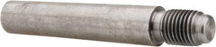 Value Collection - Size 8, 0.49" Large End Diam, Uncoated Steel 7/16-20 Threaded Taper Pin - Grade C-12L14, 2-1/4 Pin Length - Apex Tool & Supply