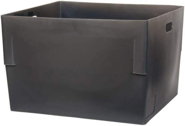 Bayhead Products - Gray Polyethylene Tote Container - Nesting, 26" Long x 22" Wide x 17" High - Apex Tool & Supply