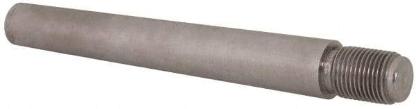 Value Collection - Size 10, 0.704" Large End Diam, Uncoated Steel 5/8-18 Threaded Taper Pin - Grade C-12L14, 5 Pin Length - Apex Tool & Supply