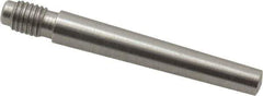 Value Collection - Size 4, 0.248" Large End Diam, Passivated Stainless Steel 1/4-28 Threaded Taper Pin - Grade 303, 18-8, 1-1/2 Pin Length - Apex Tool & Supply