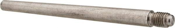 Value Collection - Size 6, 0.339" Large End Diam, Passivated Stainless Steel 5/16-24 Threaded Taper Pin - Grade 303, 18-8, 4 Pin Length - Apex Tool & Supply