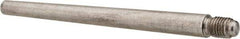 Value Collection - Size 6, 0.339" Large End Diam, Passivated Stainless Steel 5/16-24 Threaded Taper Pin - Grade 303, 18-8, 4 Pin Length - Apex Tool & Supply