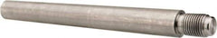 Value Collection - Size 9, 0.589" Large End Diam, Passivated Stainless Steel 1/2-20 Threaded Taper Pin - Grade 303, 18-8, 5 Pin Length - Apex Tool & Supply