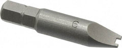 Value Collection - #6 Spanner Screwdriver Bit - 1-1/2" OAL - Apex Tool & Supply