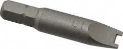Value Collection - #10 Spanner Screwdriver Bit - 1-1/2" OAL - Apex Tool & Supply