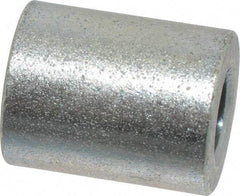 Electro Hardware - 0.257" ID x 1/2" OD, 1/4 Screw, Grade 2 Steel Female Unthreaded Circuit Board Spacer - Round Body, Zinc-Plated Finish, 5/8" OAL - Apex Tool & Supply