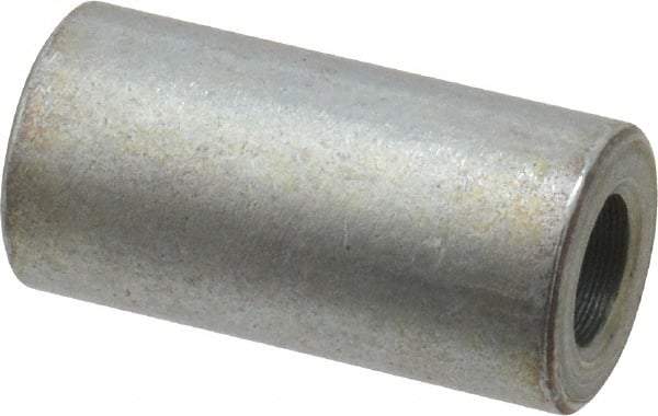 Electro Hardware - 0.257" ID x 1/2" OD, 1/4 Screw, Grade 2 Steel Female Unthreaded Circuit Board Spacer - Round Body, Zinc-Plated Finish, 1" OAL - Apex Tool & Supply