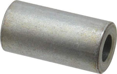 Electro Hardware - 0.257" ID x 1/2" OD, 1/4 Screw, Grade 2 Steel Female Unthreaded Circuit Board Spacer - Round Body, Zinc-Plated Finish, 1" OAL - Apex Tool & Supply